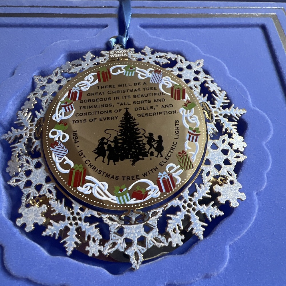2009 White House Historical Association Ornament Grover Cleveland Christmas Tree